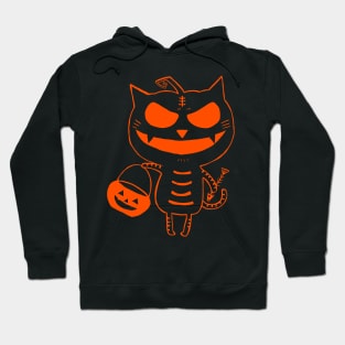 Halloween trick or treat cat Hoodie